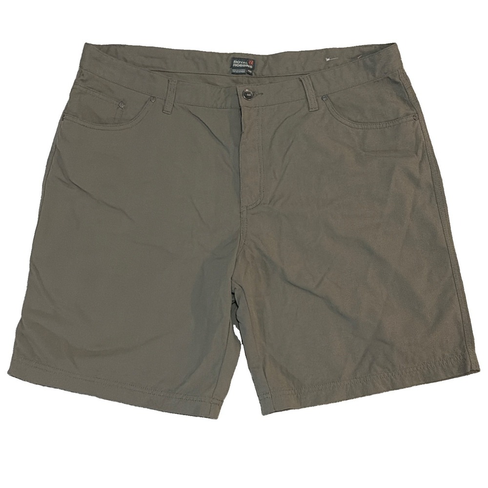 Royal Robbins Men's Hiking Shorts Olive Gray 40x9 Casual Active Performance